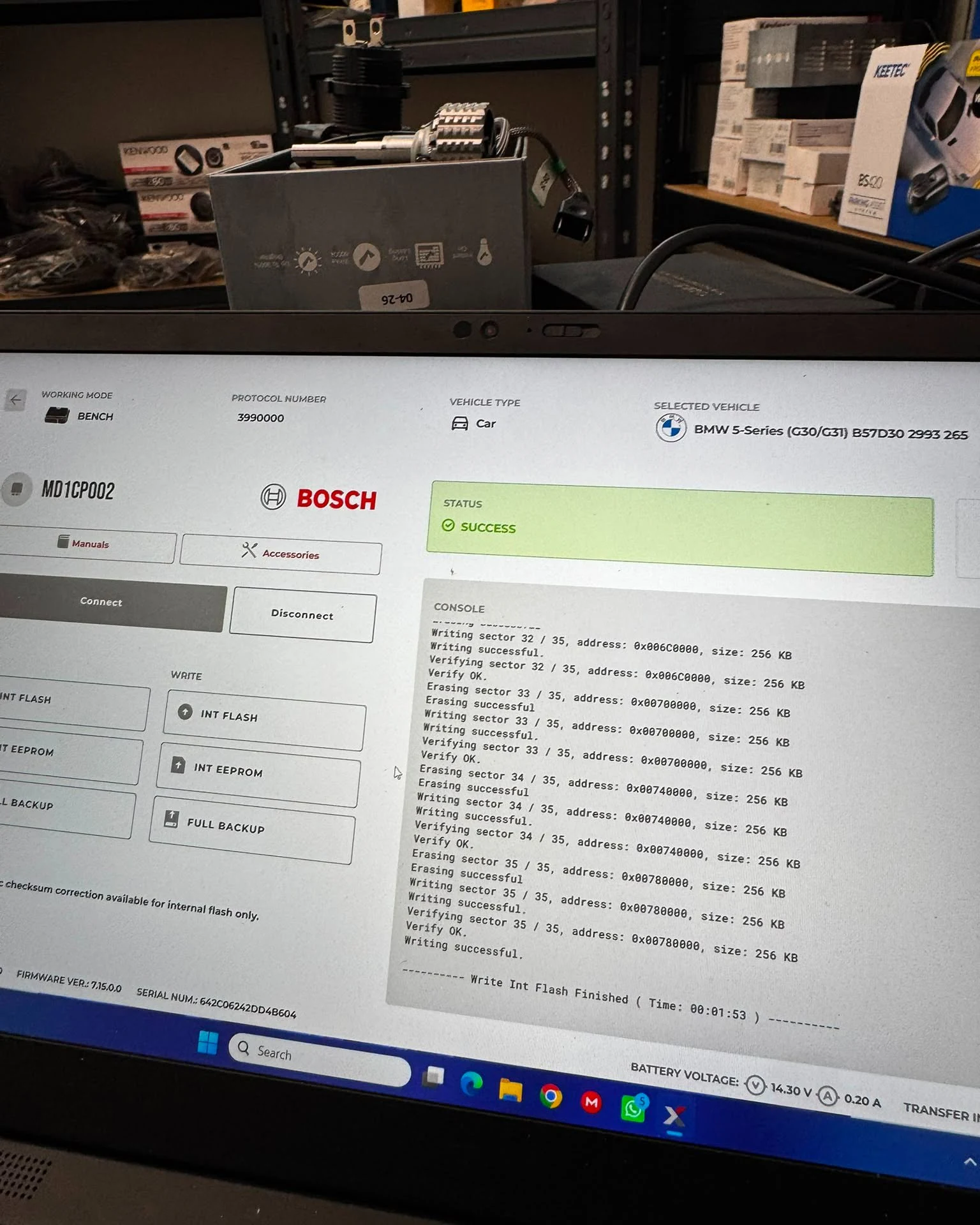 Uspješno programiranje upravljačke jedinice vozila