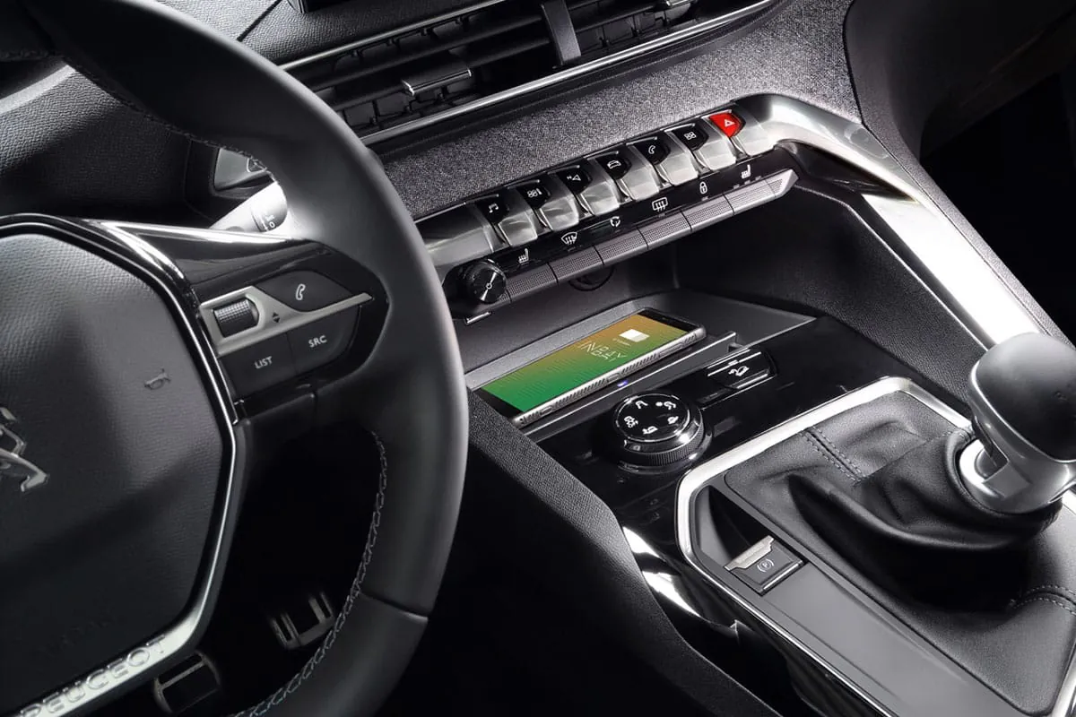 Bežični auto punjač Peugeot 3008, 5008 10W