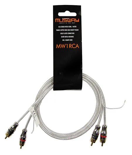 MUSWAY MW1RCA 1met RCA kabel