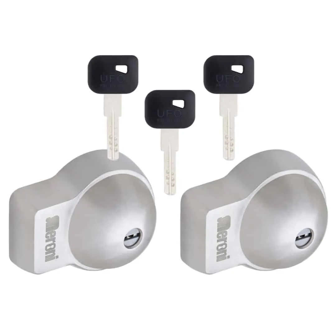 UFO+ Plus | srebrni | set za 2 vrata