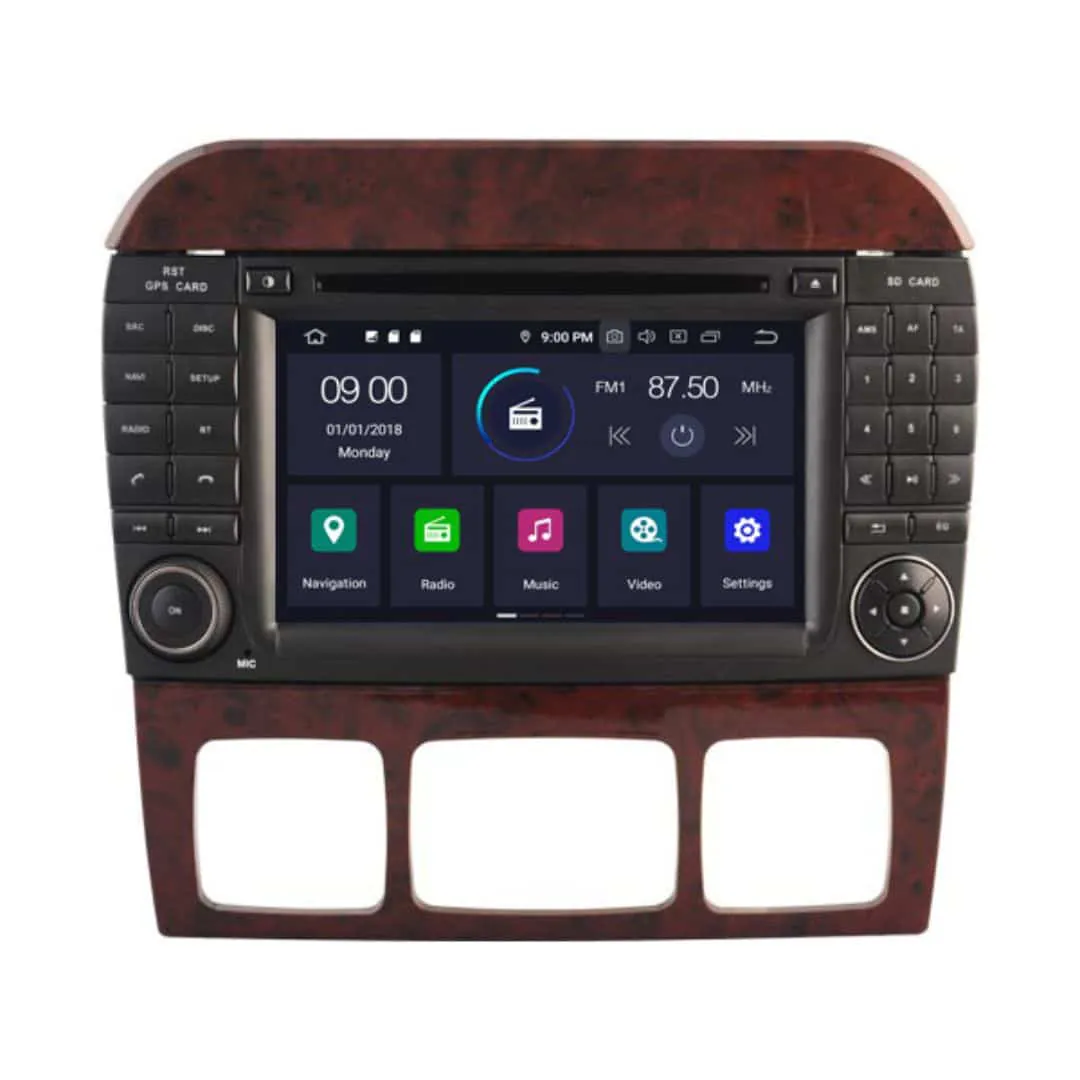 MERCEDES S KLASA (1999 – 2007) Android – Multimedija – Navigacija 7″ WT-RVT5518