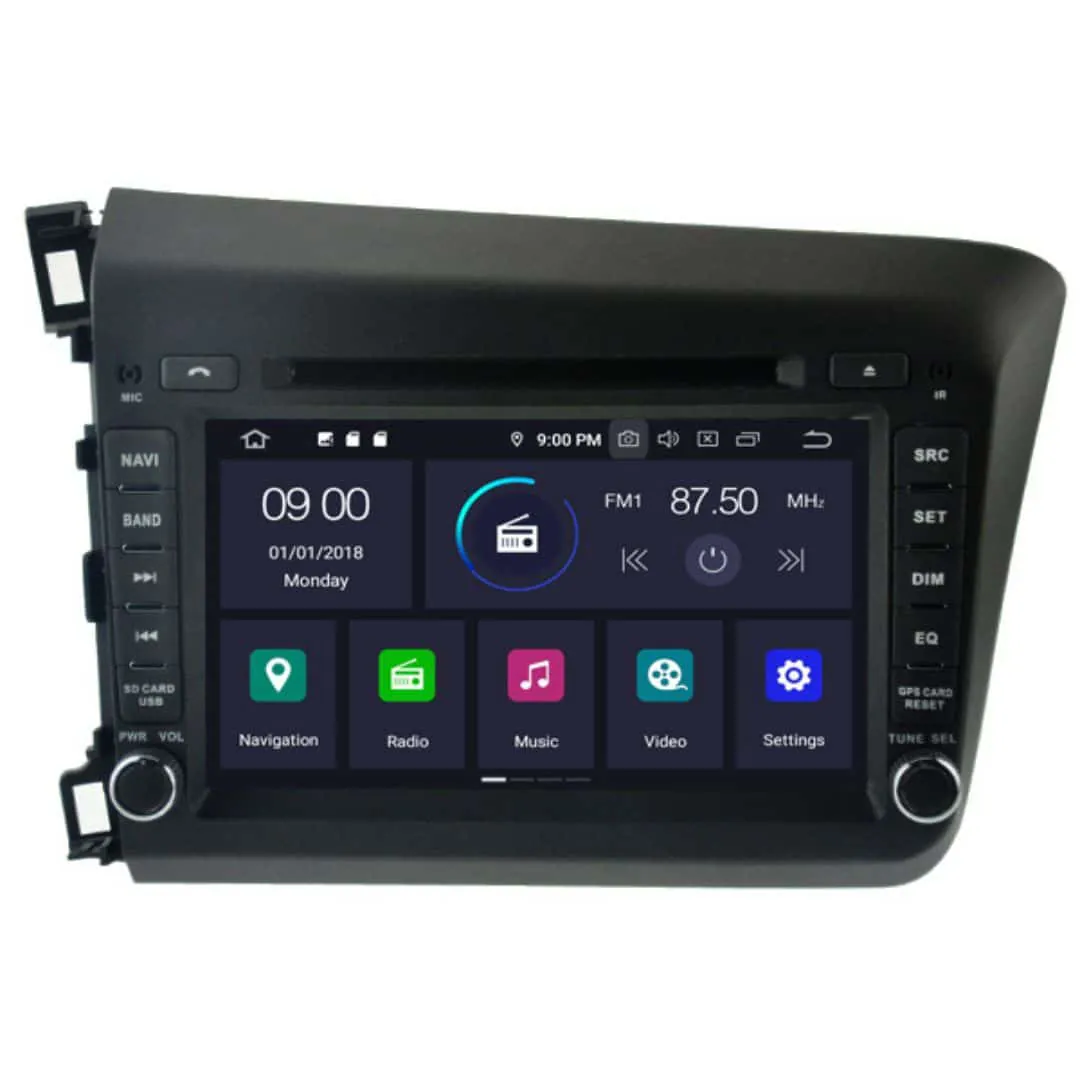 HONDA Civic (2012 – 2015) Android – Multimedija – Navigacija 8″ WT-RVT5728