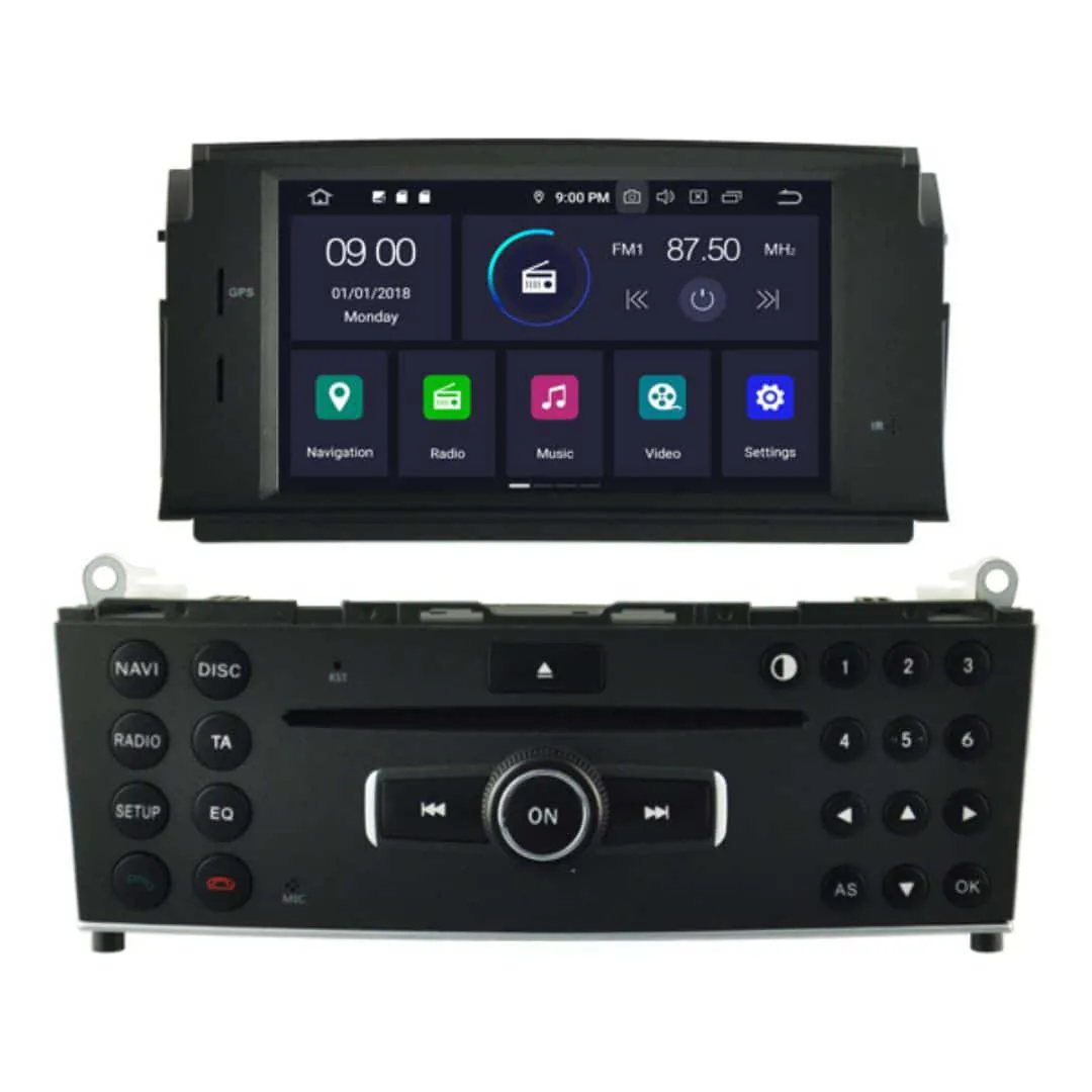 MERCEDES C-klasa (2008 – 2010) Android – Multimedija – Navigacija 6,2″ WT-KRV5704