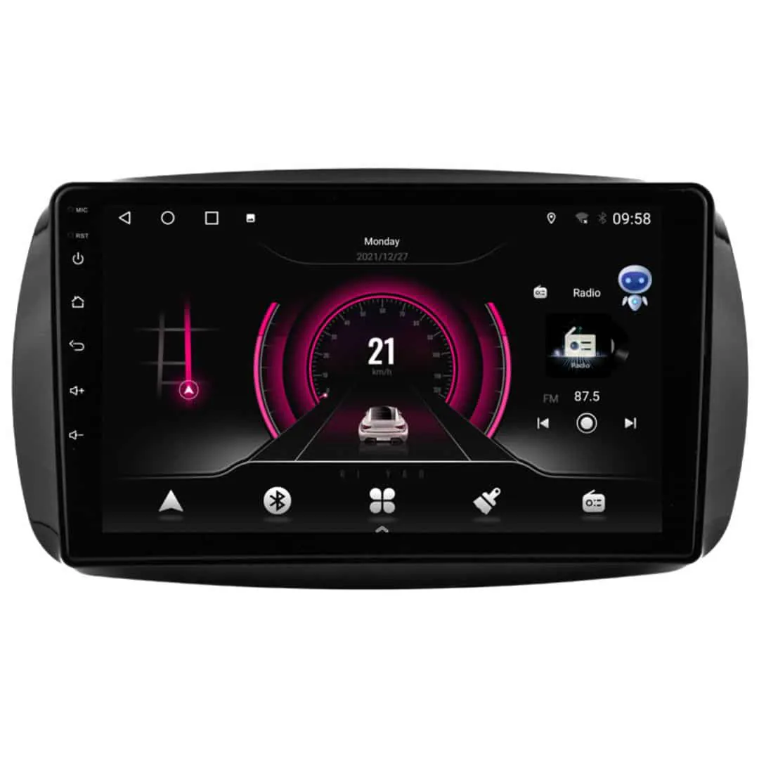 SMART ForTwo (2014 – 2020) Android – Multimedija – Navigacija 9″ WT-DTB9830