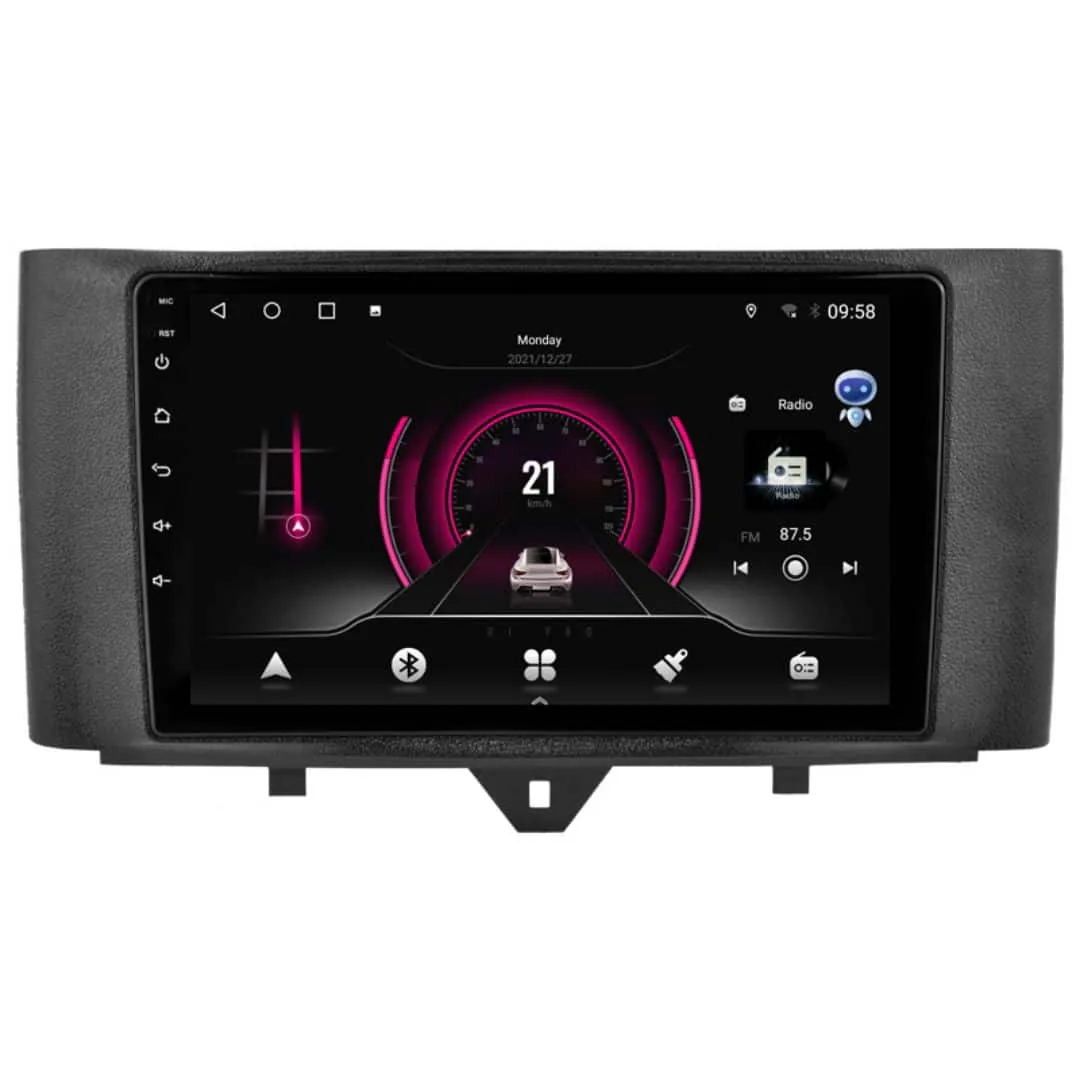 SMART ForTwo (2010 – 2015) Android – Multimedija – Navigacija 9″ WT-DTB9829
