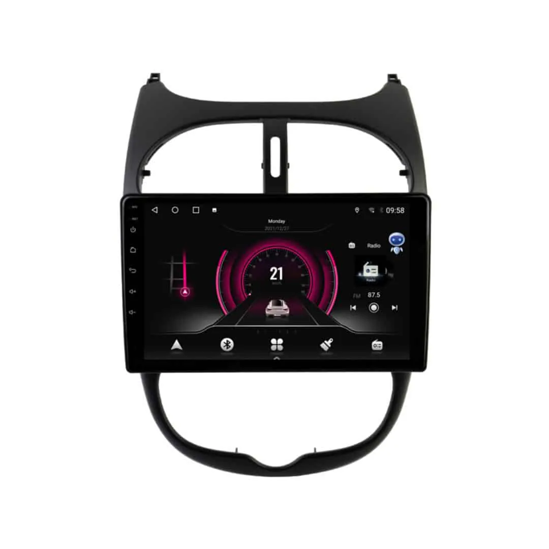 PEUGEOT 206 (2001 – 2008) Android – Multimedija – Navigacija 9″ WT-DTB9436A-B