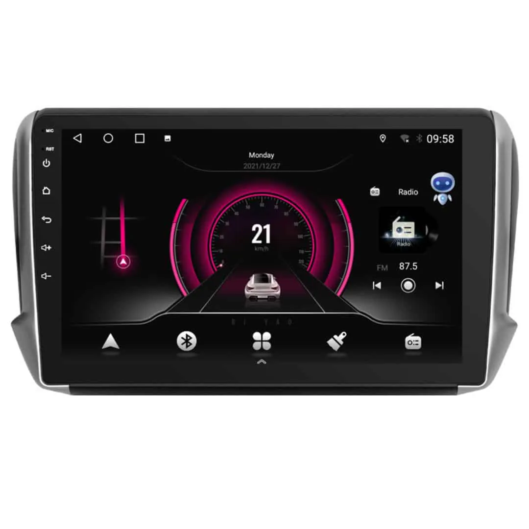 PEUGEOT 208 (2014 – 2018) Android – Multimedija – Navigacija QLED 10,1″ WT-DTB9434A-B