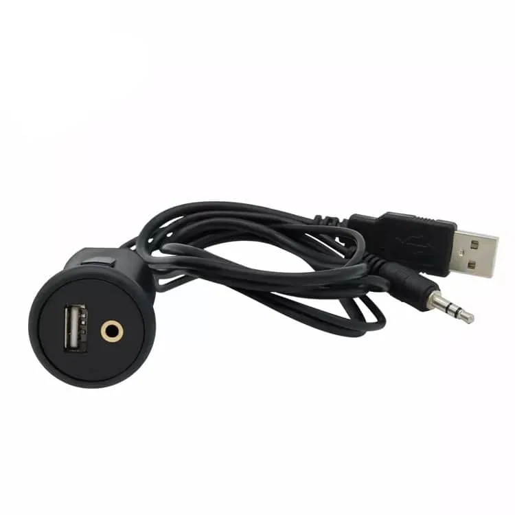 AUX/USB produžni kabel dužine 1 m sa utičnicom za ugradnju, MY1121