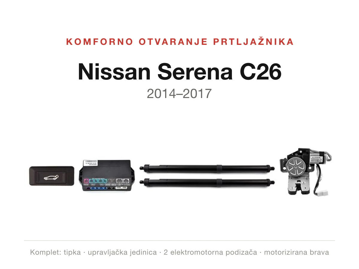 Komforno otvaranje prtljažnika za Nissan Serena C26 2014–2017 – WITSON DWM1071