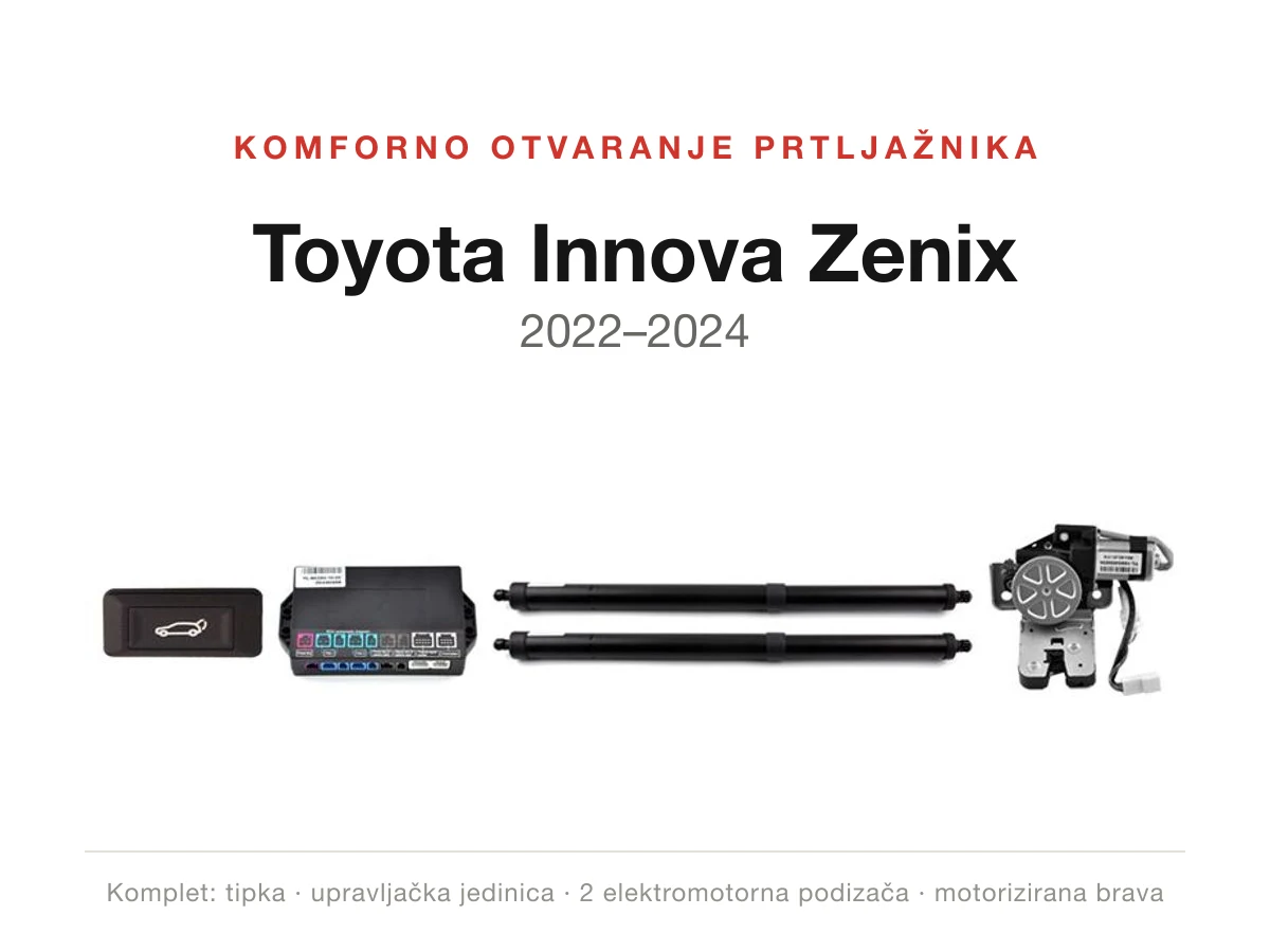 Komforno otvaranje prtljažnika za Toyota Innova Zenix 2022–2024 – WITSON DWM1084