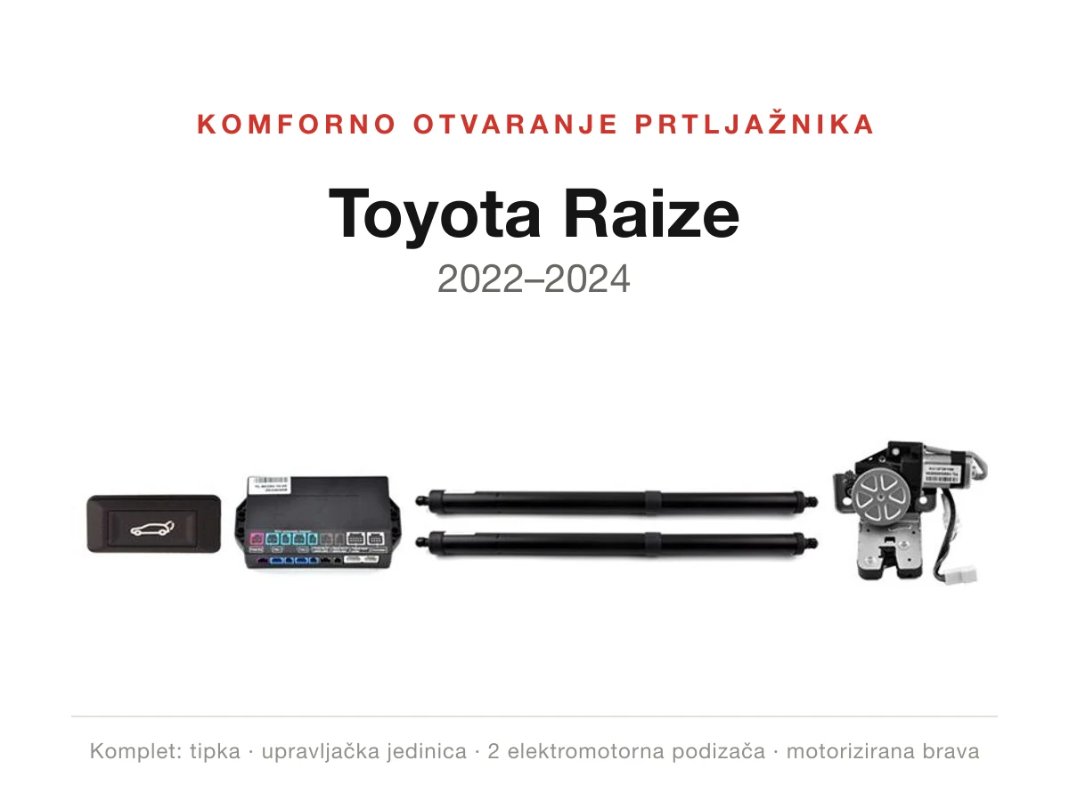 Komforno otvaranje prtljažnika za Toyota Raize 2022–2024 – WITSON DWM1086