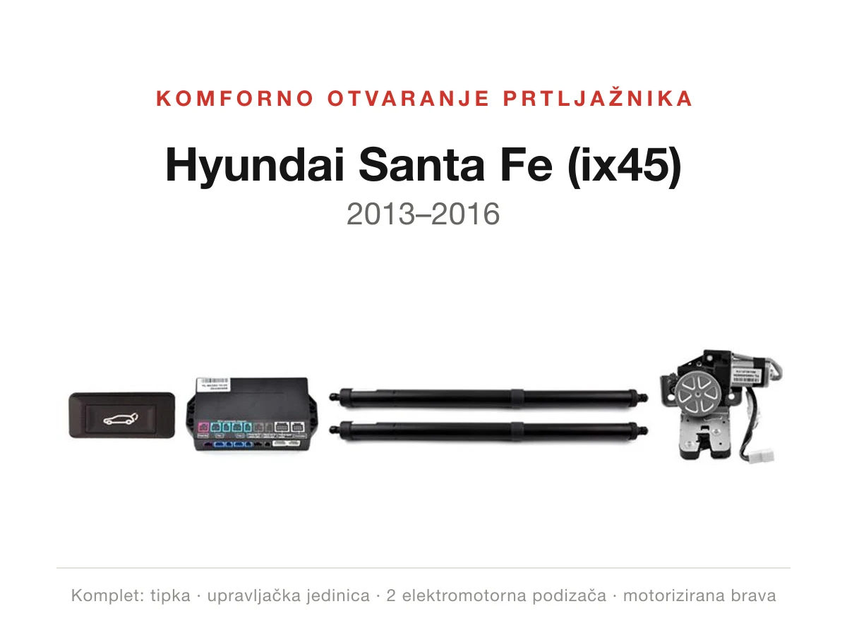 Komforno otvaranje prtljažnika za Hyundai Santa Fe (ix45) 2013–2016 – WITSON DWM1135
